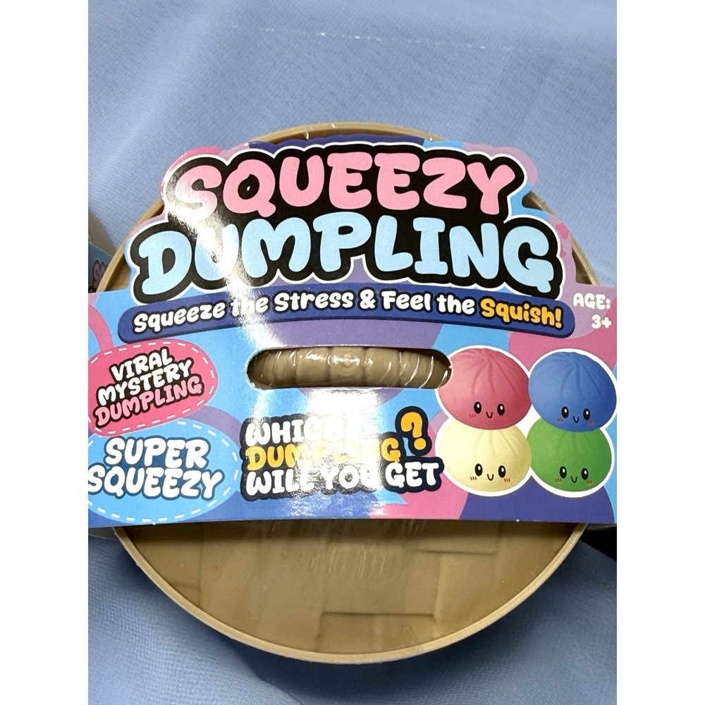 The Viral Mystery Colorful Squeezy Dumpling Squishy Sensory Squeeze Toy Lot Of 4 - Picture 2 of 8